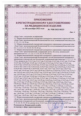Регистрационное удостоверение №РЗН 2022/18223 лист 5